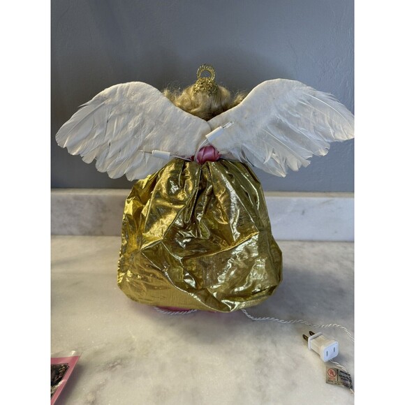 PARADISE GALLERIES Treasury Collection "Treetop Angel" 14" Lighted - Picture 7 of 16